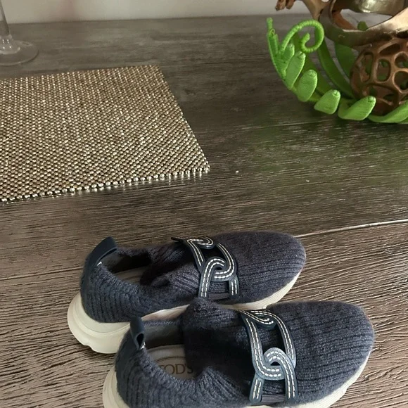 Tod's Navy Blue Athletic Shoes